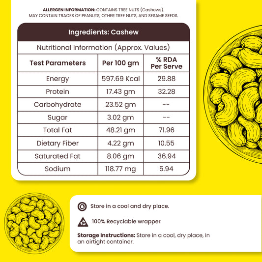 AURIK Cashew/Kaju (250 gm)