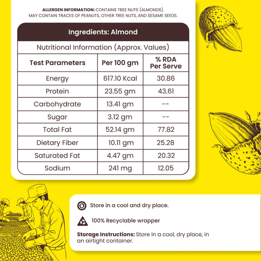 AURIK Almond /Badam (250 gm)